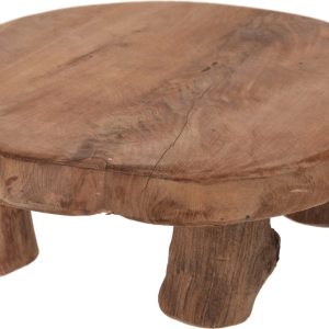 Tafel teakhout dia20xH7cm