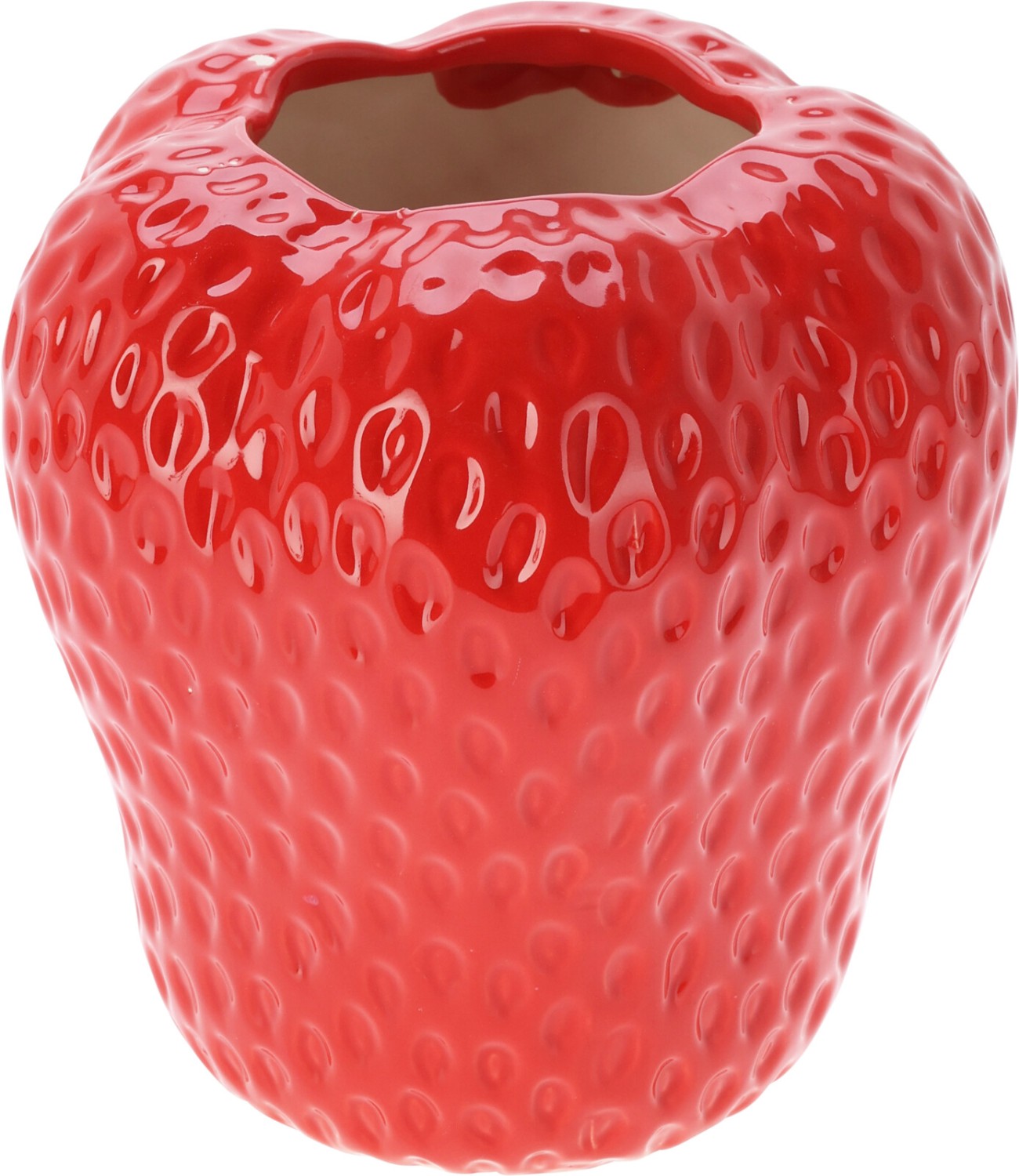 Aardbei vaas 20cm rood