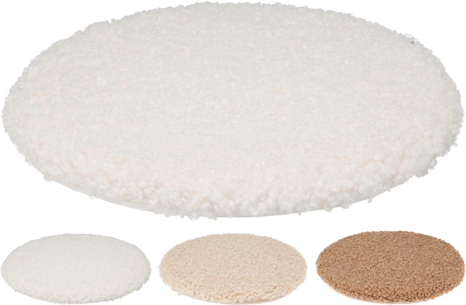Stoelkussen rond D35cm 3 soorten