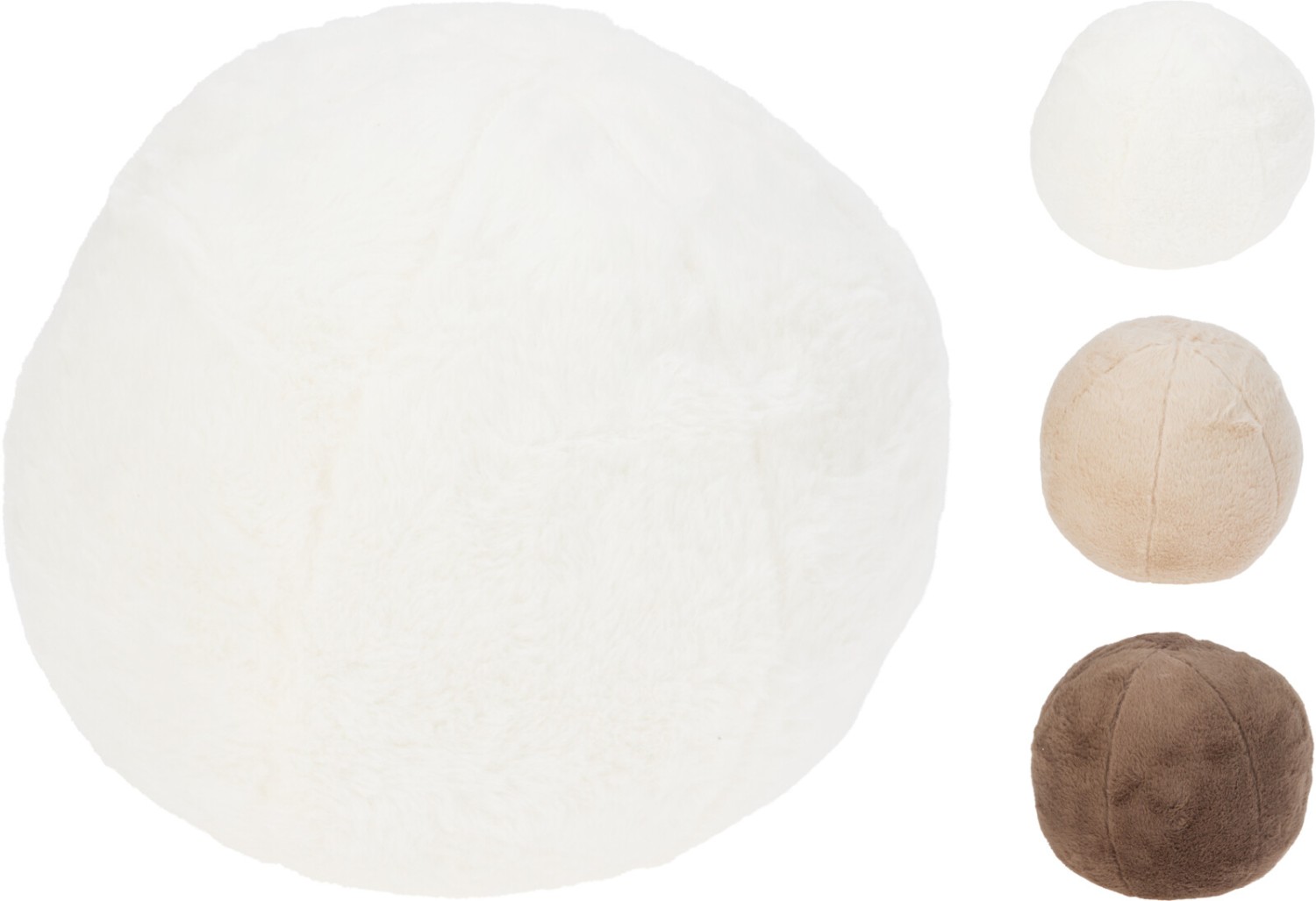 Kussen bal D24cm 3 soorten