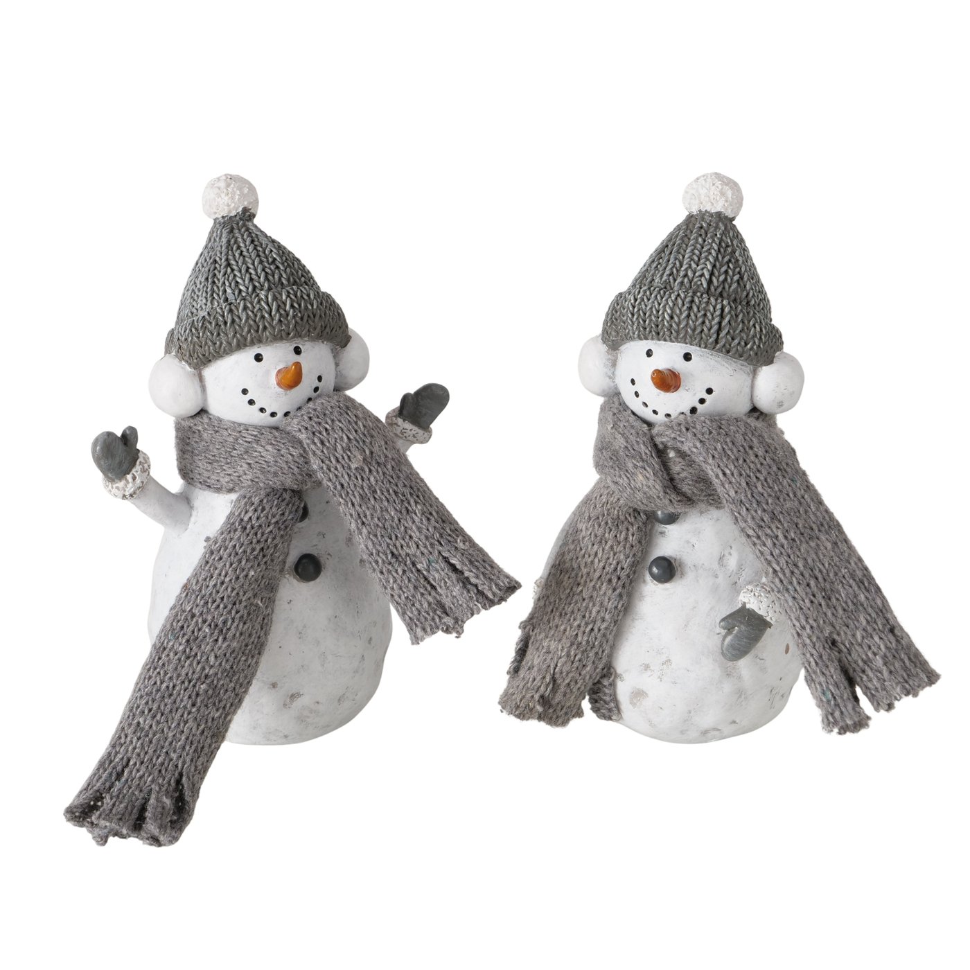 Beeldlje  Frosty, sneeuwpop, 2 soorten H 12,50 cm, polystone