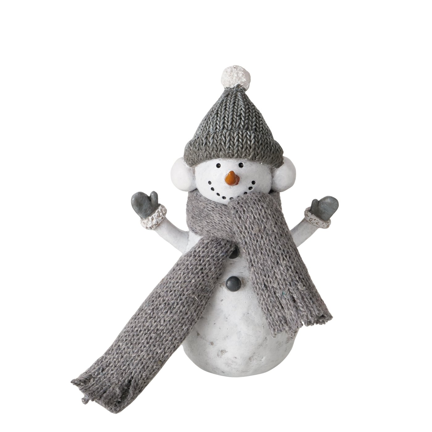 Beeldlje Frosty, sneeuwpop, 2 soorten H 12,50 cm, polystone - Afbeelding 3