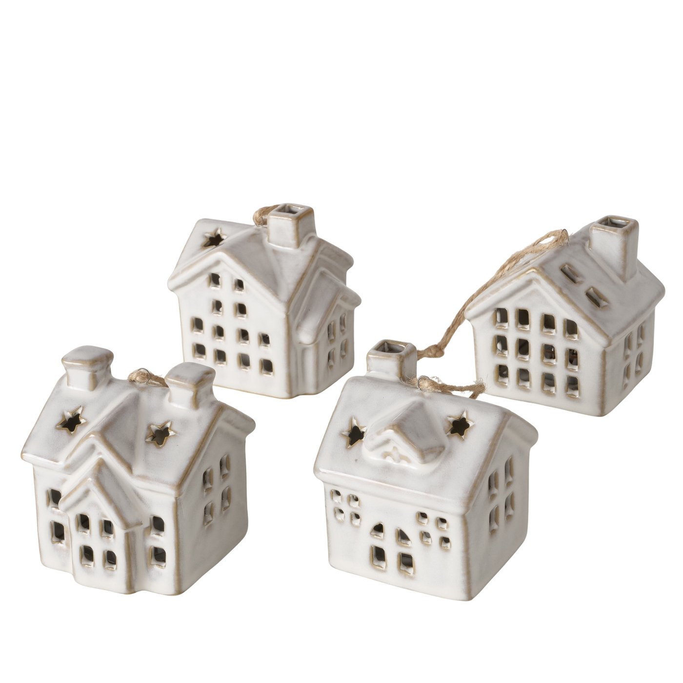 Kersthanger Hildur, 4 soorten, Huis, LED, L 7 cm