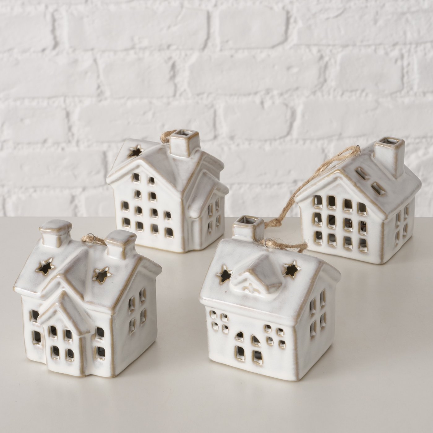 Kersthanger Hildur, 4 soorten, Huis, LED, L 7 cm - Afbeelding 2