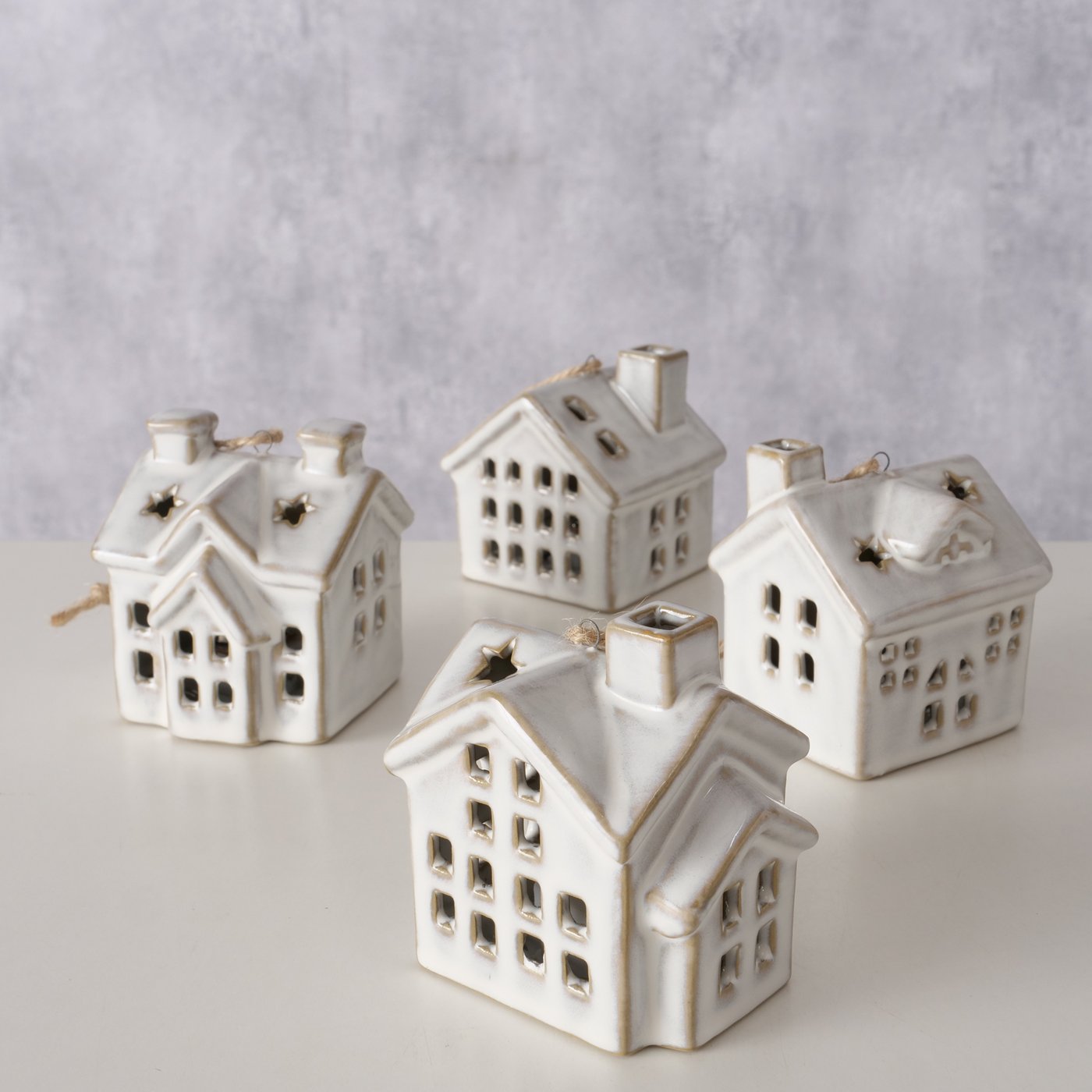 Kersthanger Hildur, 4 soorten, Huis, LED, L 7 cm - Afbeelding 3