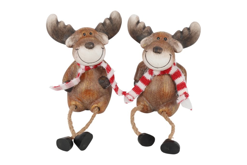 Rendier met bungelbenen Terry 2 soorten, bruin