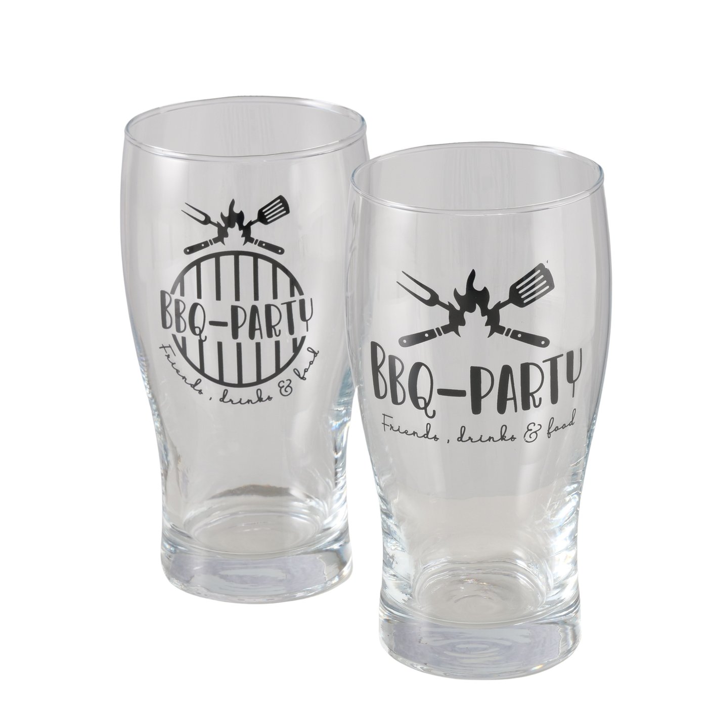 Bierglas BBQ | 2 soorten | H16cm