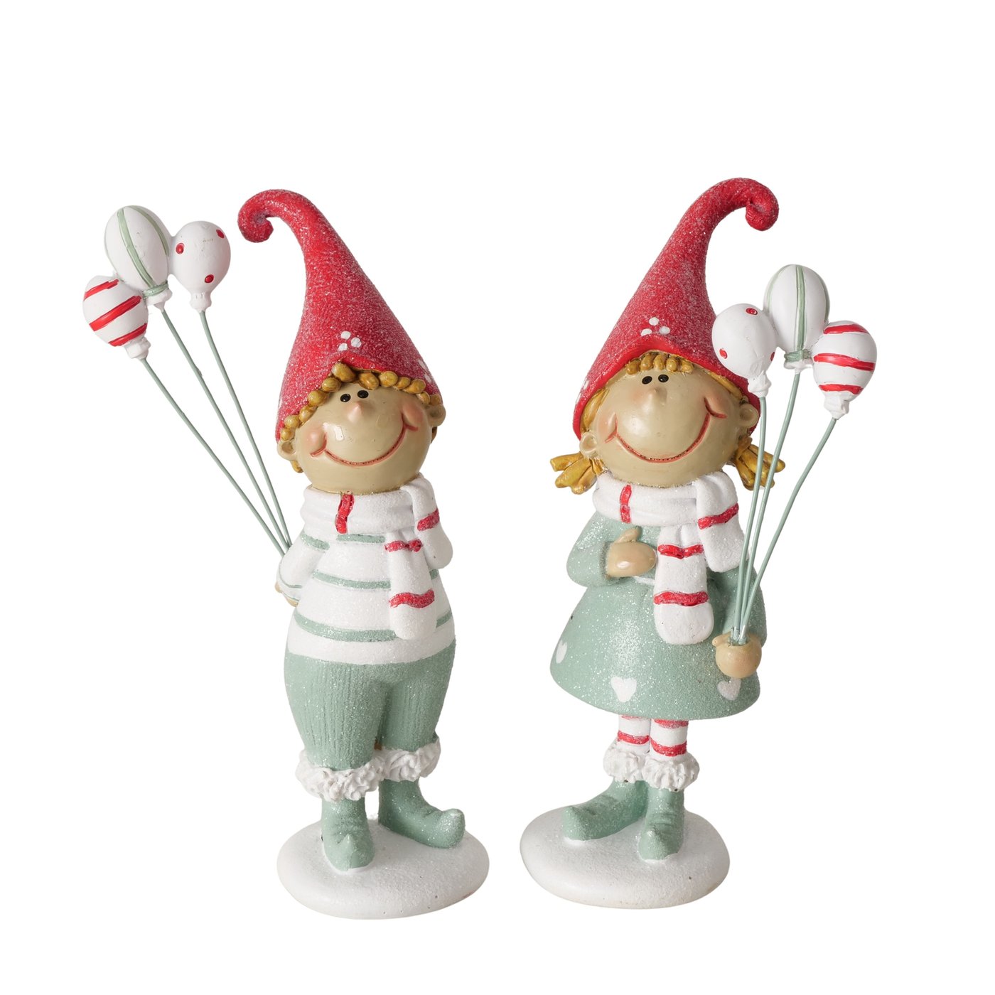 Beeldje Jingle, jongen of meisje  H 14 cm, polystone