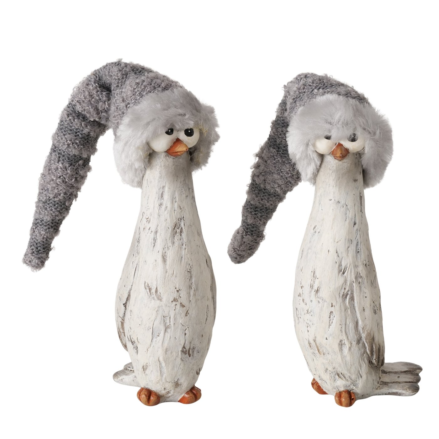 Beeldje Toffel, vogel 2 soorten H 18 cm, polystone