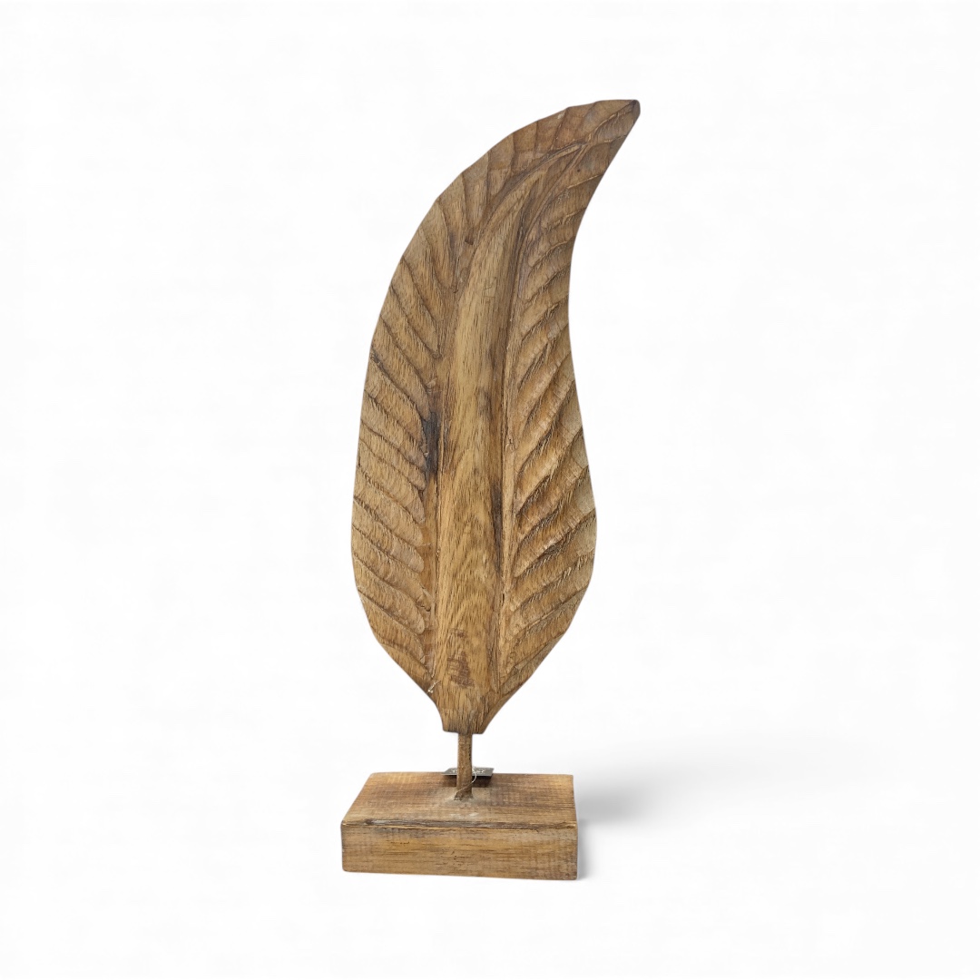 Blad op voetje Naturel middel