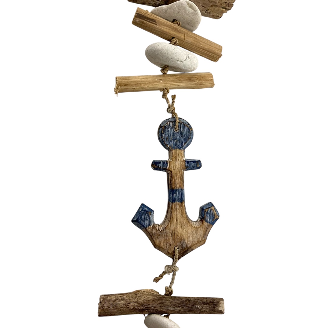 Drijfhout guirlande anker Blauw - Afbeelding 2
