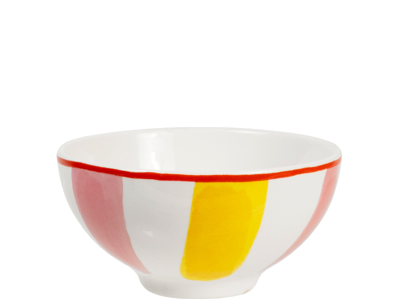 Blond Amsterdam EB: FOOTED BOWL 11.5 CM PINK-YELLOW