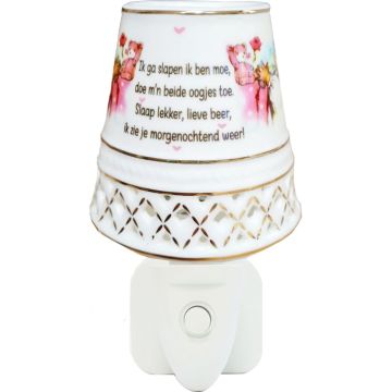 Nachtlampje LED Ik ga slapen Roze