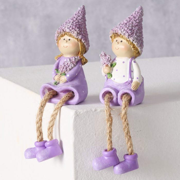 Plankzitter Lavander 2 soorten H10cm lila - Afbeelding 2