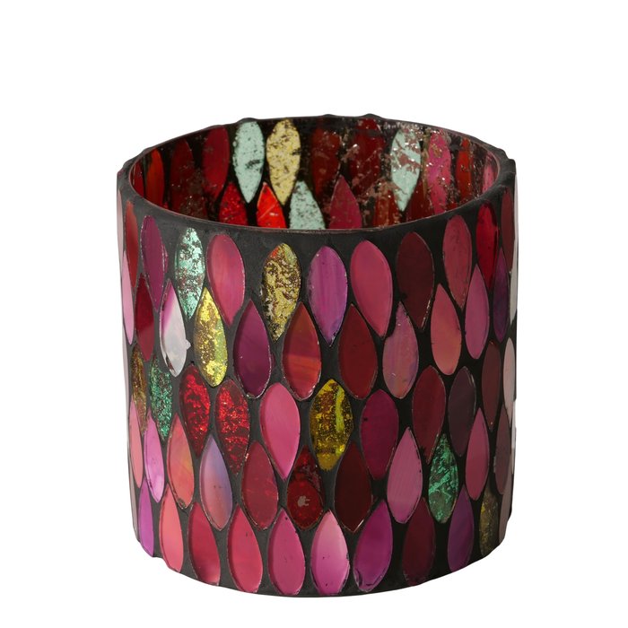 Windlicht Cordelia H8,5cm veelkleurig