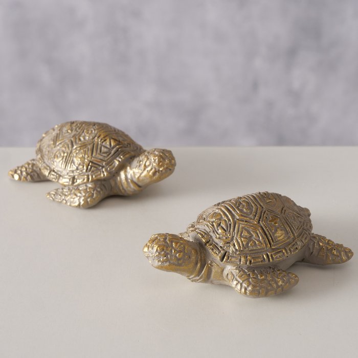 Figuur Quila schildpad 2 soorten H2,5cm bruin - Afbeelding 2