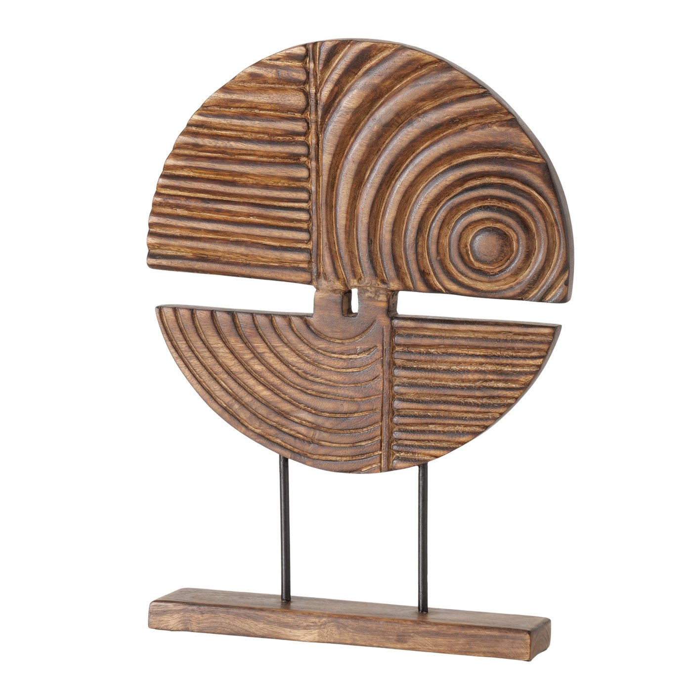 Decoratiestandaard rond | mangohout | H40,5cm
