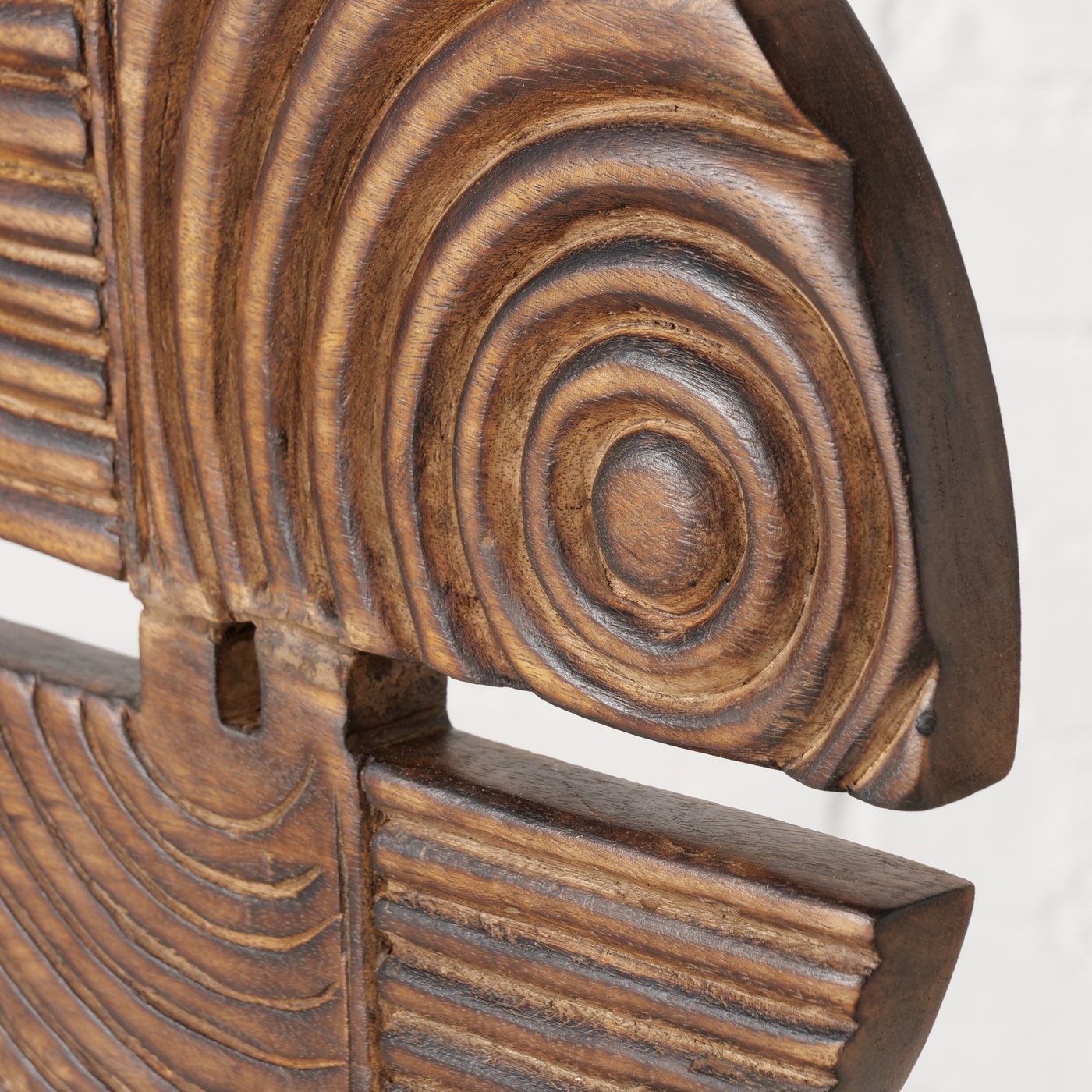Decoratiestandaard rond | mangohout | H40,5cm - Afbeelding 2