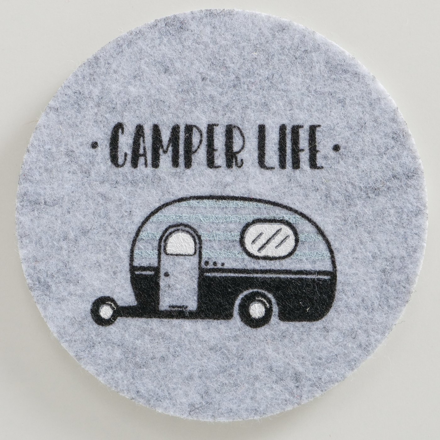 Onderzetters Camper 6 delig 2 soorten D10cm grijs - Afbeelding 4