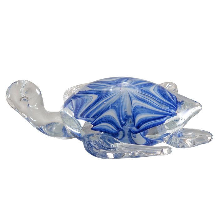 Paperweight Turto schildpad H5cm blauw