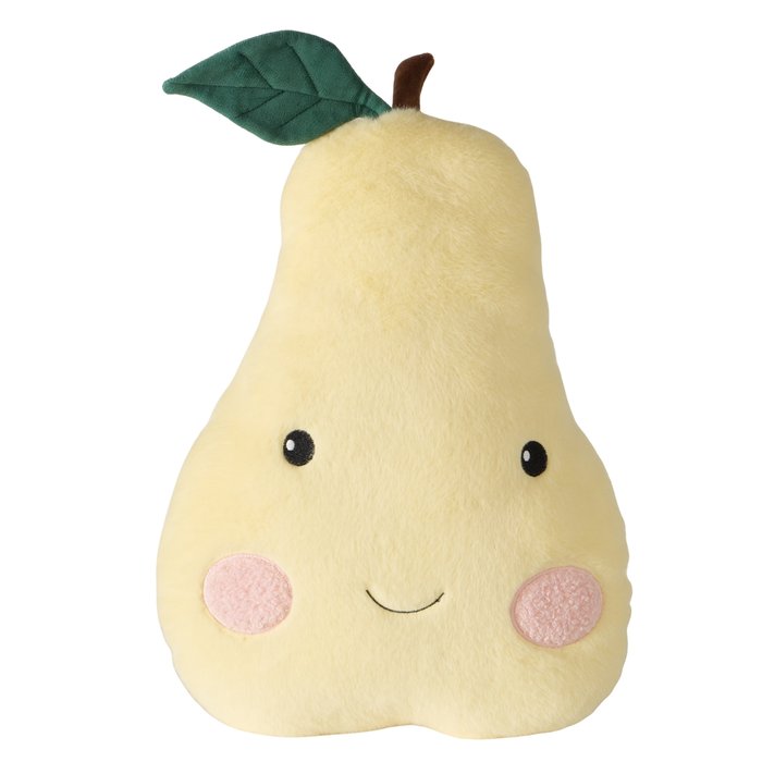 Kussen Pearly peer | H37cm | geel