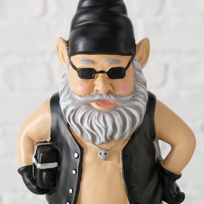 Figuur Hardy kabouter | H26,7cm | zwart - Afbeelding 2