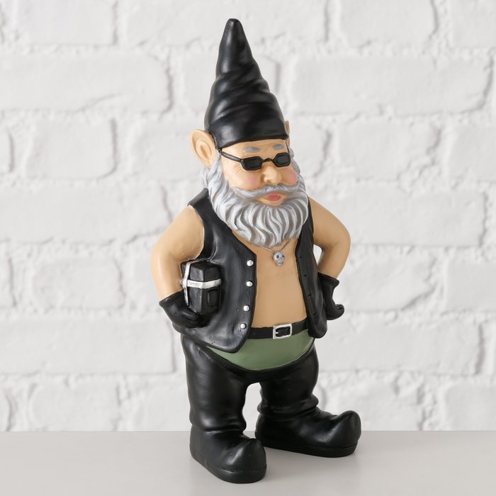 Figuur Hardy kabouter | H26,7cm | zwart - Afbeelding 3