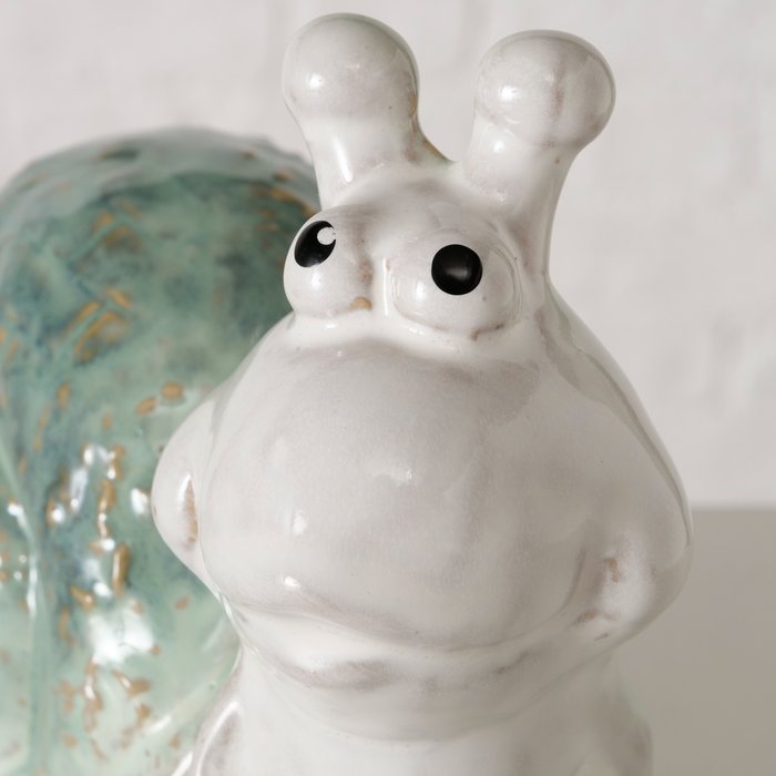 Figuur Steffo slak H14,8cm groen - Afbeelding 2