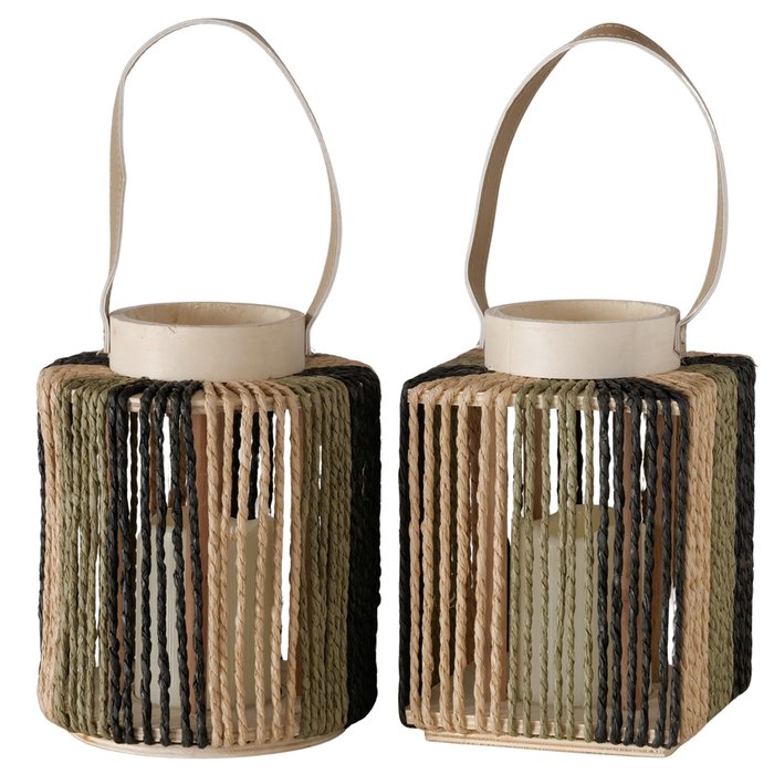 Led lantaarn Nista 2 soorten H22cm groen