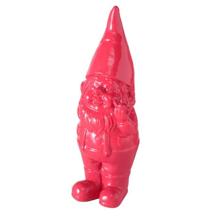 Figuur Hansy kabouter H27,5cm roze