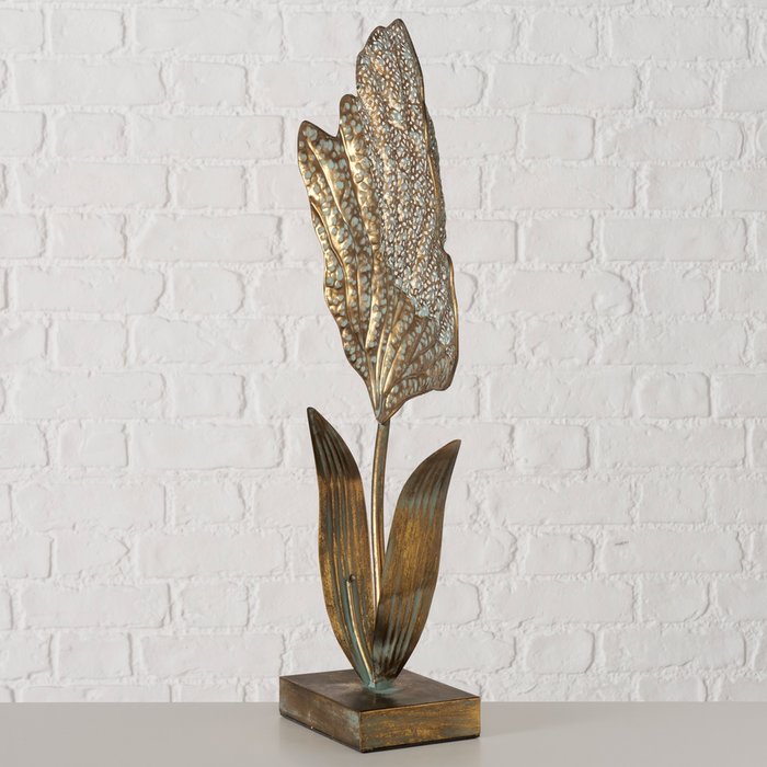 Decoratief object Ombretta H57,5cm antiek goud - Afbeelding 3