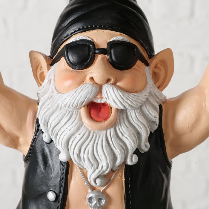 Figuur Wolfgang kabouter | H27cm | zwart - Afbeelding 2