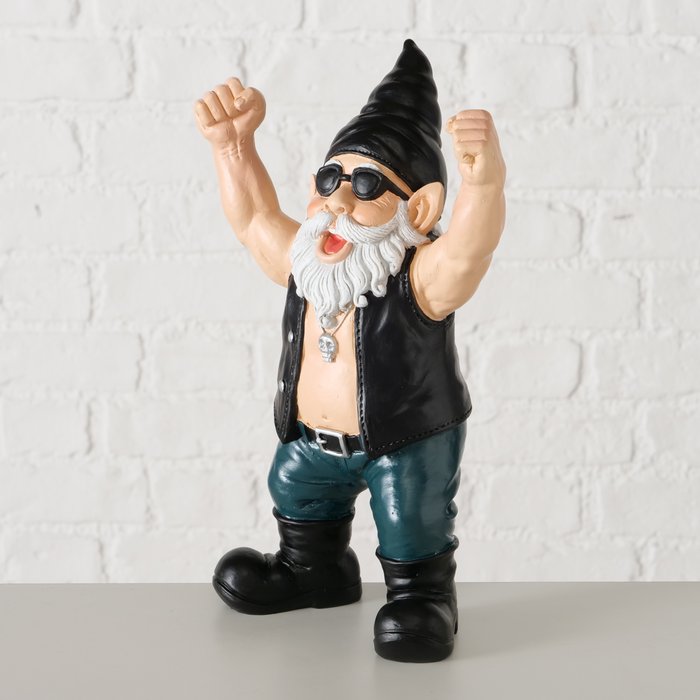 Figuur Wolfgang kabouter | H27cm | zwart - Afbeelding 3