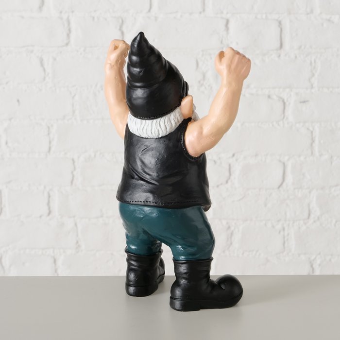 Figuur Wolfgang kabouter | H27cm | zwart - Afbeelding 4
