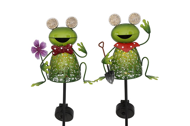 Tuinsteker Frog Solar LED 2 soorten groen