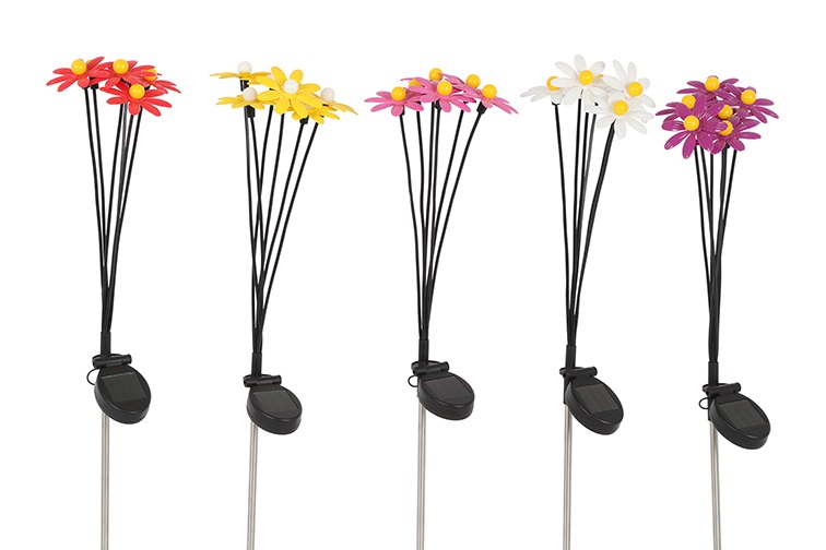 Tuinsteker bloem Margriet Solar LED a5 veelkleurig