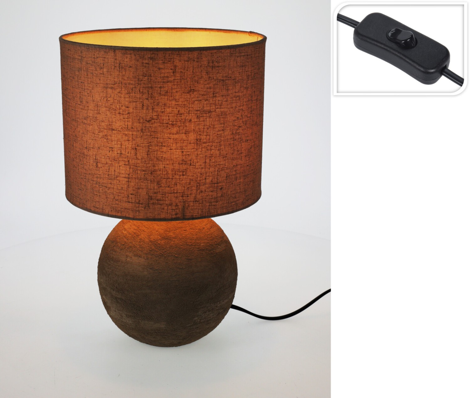 TAFELLAMP STONEWARE E14