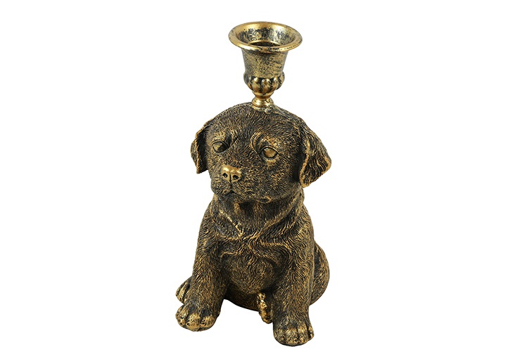 Kandelaar Labrador Madi goud