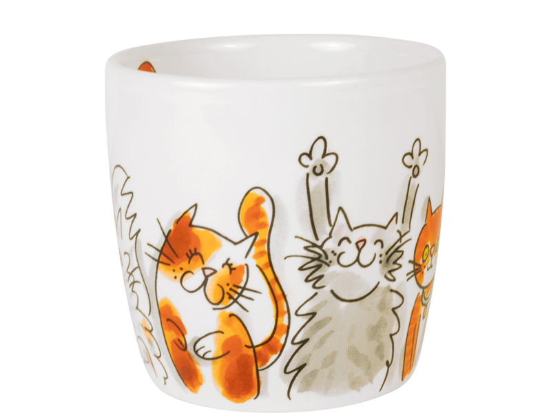 DIER: CAPPUCCINO BEKER 0,5L CATS MIX - Afbeelding 2