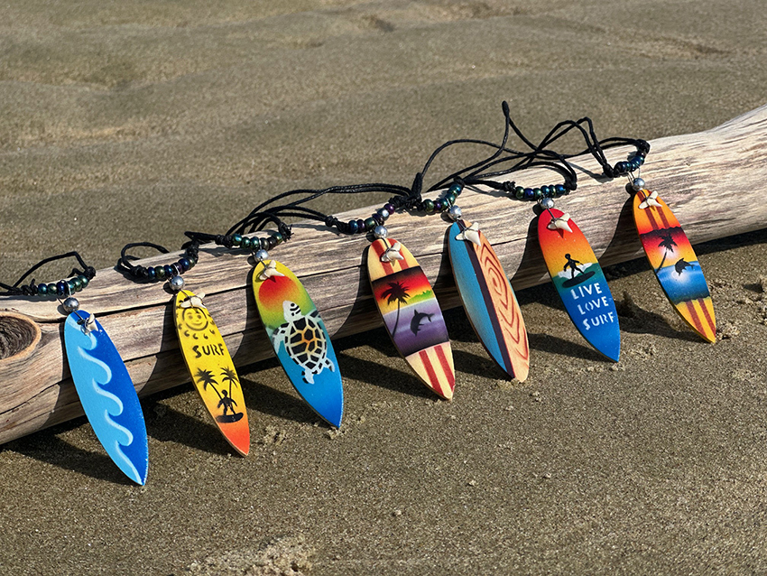 Haaientandketting surfboard metallic kraaltjes - Afbeelding 15