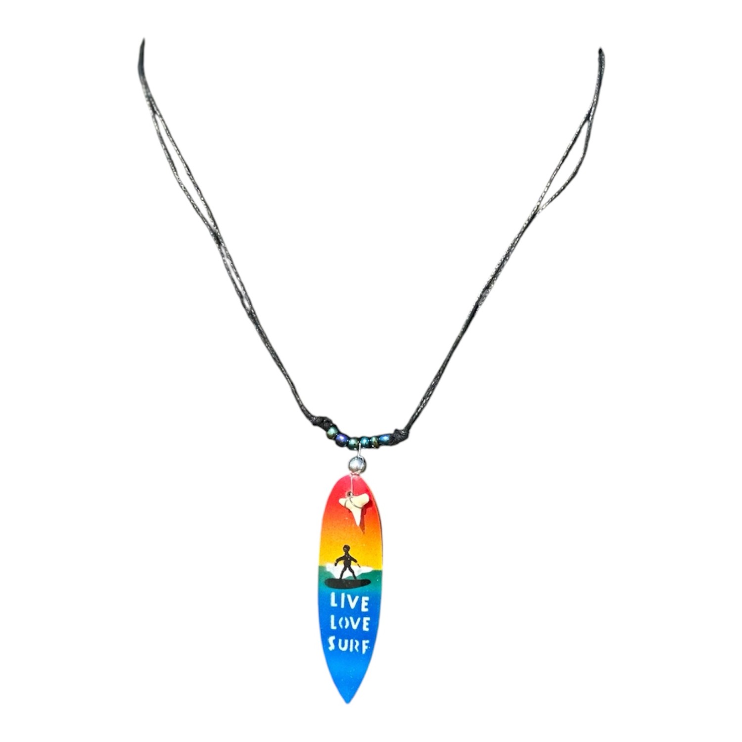 Haaientandketting surfboard metallic kraaltjes - Afbeelding 9