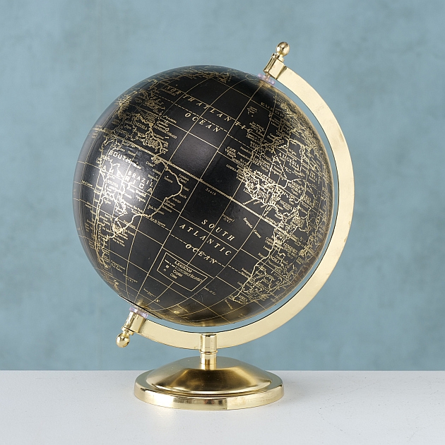 Decoratie Globe wereldbol H28cm