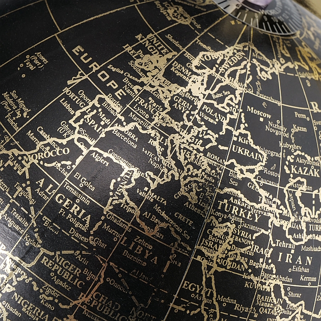 Decoratie Globe wereldbol H28cm - Afbeelding 2