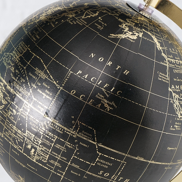 Decoratie Globe wereldbol H28cm - Afbeelding 3