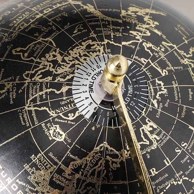 Decoratie Globe wereldbol H28cm - Afbeelding 4