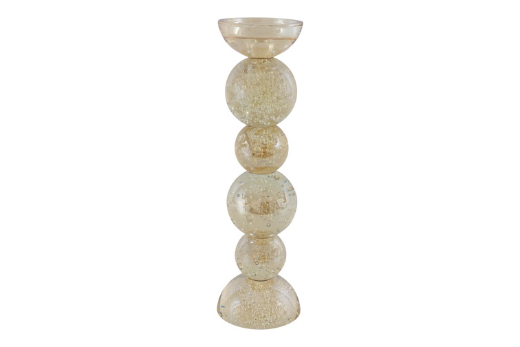 Kandelaar ro Vickie L goud-9,5x9,5x34CM