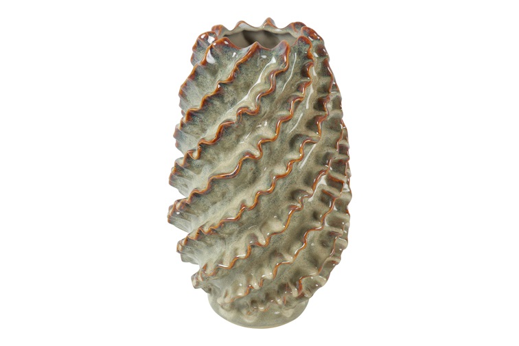 Vaas ro Rufa M groen-23,5x23,5x37,5CM