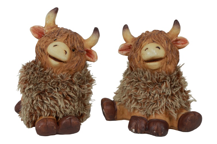 Schotse hooglander Temmi L a2 bruin-12x7,5x12CM