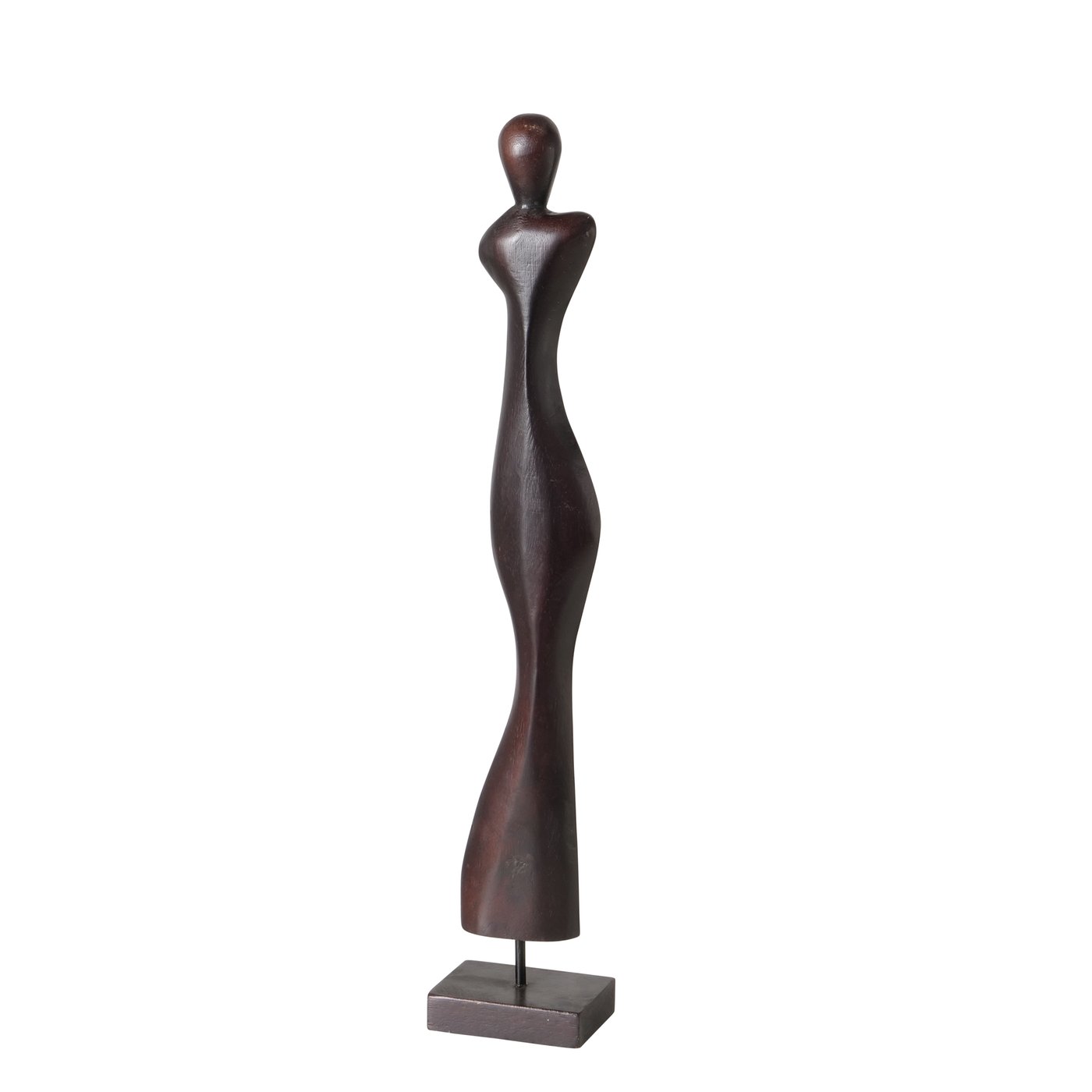 Sculptuur Kvinna, vrouw H 72 cm mangohout