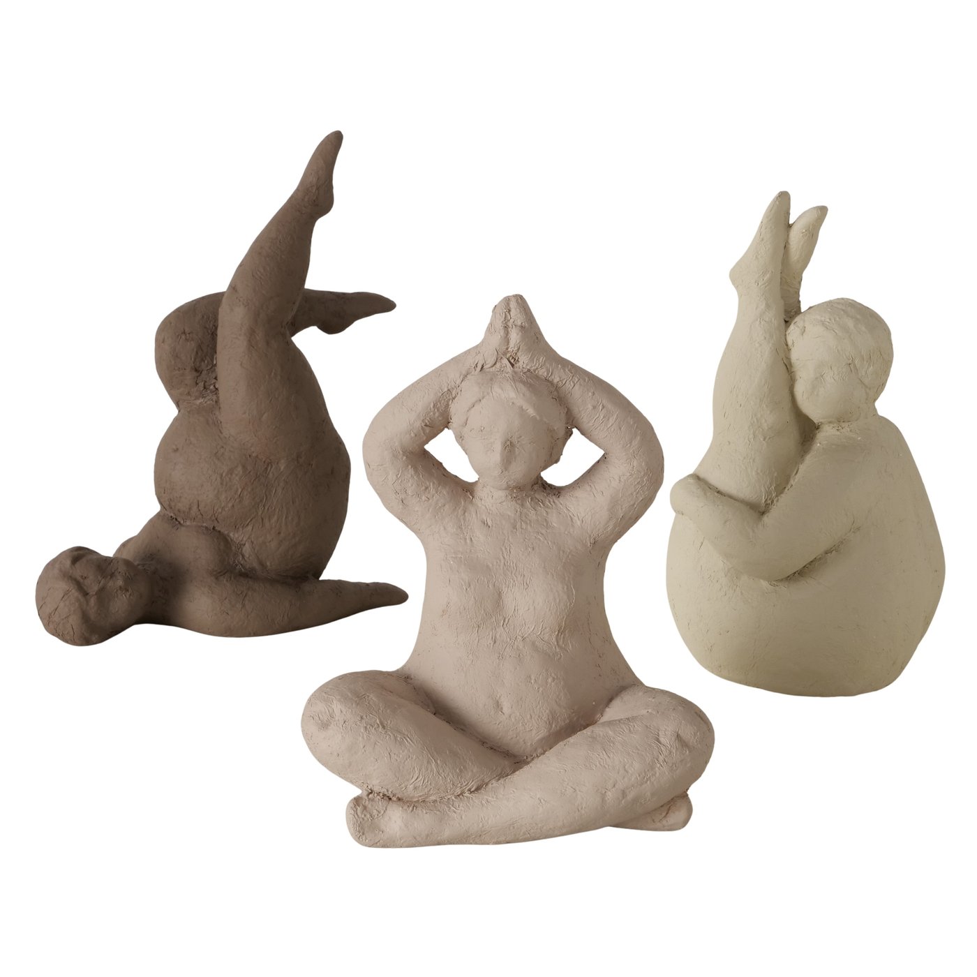 Figuur Yoga, 3 soorten, vrouw, H 23,00 cm